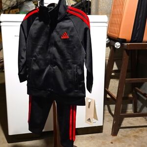 Kids Adidas sweatshirt size 18m,brand new, black and red, tags on it, nice kids